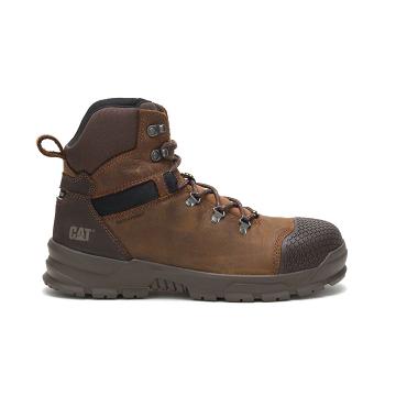 Caterpillar Accomplice X Waterproof Steel Toe Men's Waterproof Boots Brown | CAT165-AU