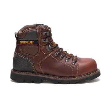 Caterpillar Alaska 2.0 Steel Toe Men's Work Boots Brown | CAT226-AU