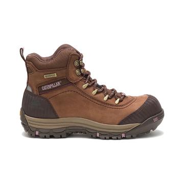 Caterpillar Ally Waterproof Composite Toe Women's Work Boots Brown | CAT475-AU