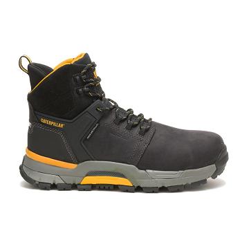 Caterpillar CAT EDGE Waterproof Nano Toe Men's Safety Boots Black | CAT080-AU