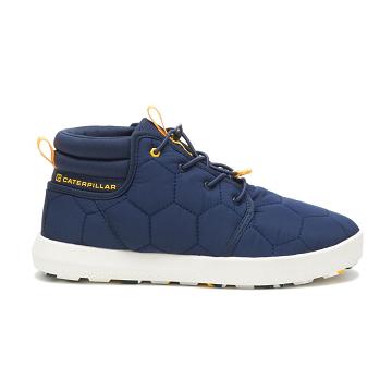 Caterpillar CODE Scout Mid Women's Sneakers Blue | CAT523-AU