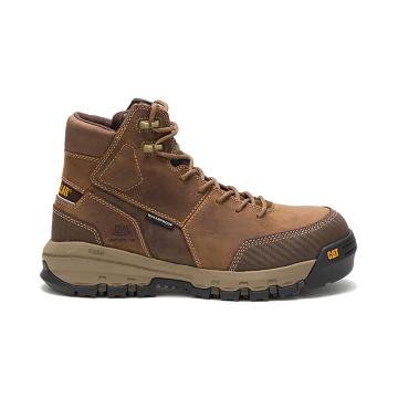 Caterpillar Device Waterproof Composite Toe Men's Waterproof Boots Brown | CAT134-AU