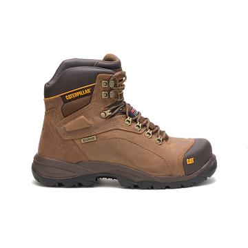 Caterpillar Diagnostic Hi Waterproof Thinsulate™ Steel Toe Men's Safety Boots Brown | CAT037-AU