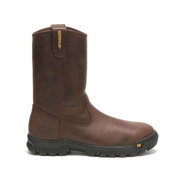 Caterpillar Drawbar Steel Toe Men's Safety Boots Coffee | CAT003-AU