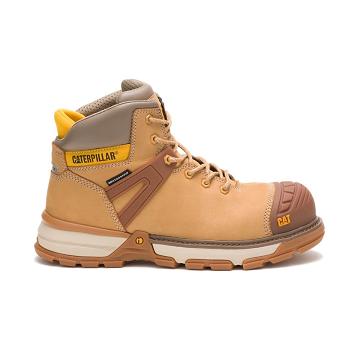 Caterpillar Excavator Superlite Waterproof Carbon Composite Toe Men's Safety Boots Orange | CAT087-A