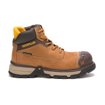 Caterpillar Excavator Superlite Waterproof Carbon Composite Toe Women's Waterproof Boots Brown | CAT