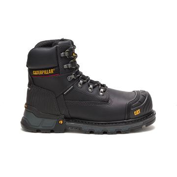 Caterpillar Excavator XL 6" Waterproof Composite Toe Men's Safety Boots Black | CAT048-AU