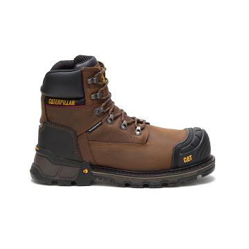 Caterpillar Excavator XL 6" Waterproof Composite Toe Men's Safety Boots Coffee | CAT049-AU