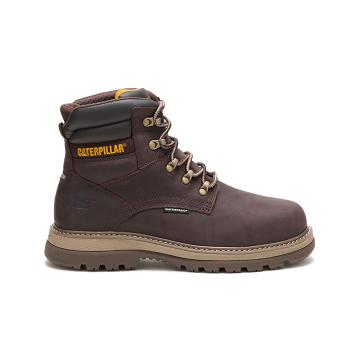 Caterpillar Fairbanks 6" Waterproof Steel Toe Men's Safety Boots Coffee | CAT004-AU