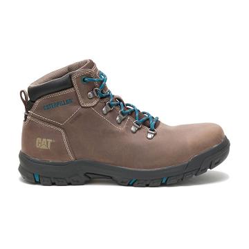 Caterpillar Mae Steel Toe Waterproof Women's Work Boots Brown | CAT494-AU