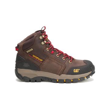 Caterpillar Navigator Waterproof Men's Safety Boots Coffee | CAT016-AU