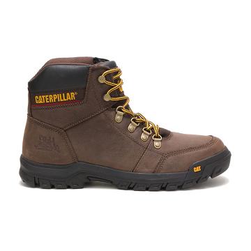 Caterpillar Outline Men's Work Boots Coffee | CAT211-AU