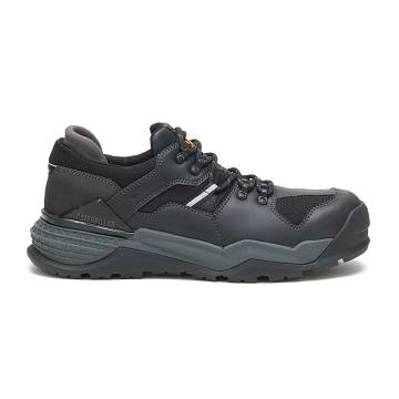 Caterpillar Provoke Lo Waterproof Alloy Toe Men's Work Shoes Black | CAT407-AU