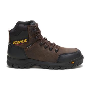 Caterpillar Resorption Waterproof Composite Toe Men's Safety Boots Coffee | CAT054-AU