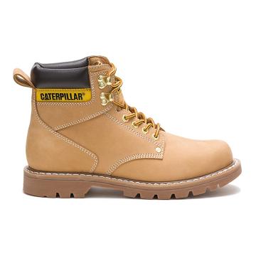 Caterpillar Second Shift Men's Safety Boots Brown | CAT024-AU