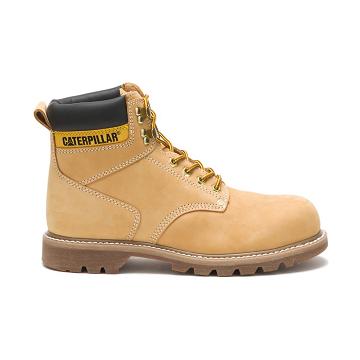 Caterpillar Second Shift Steel Toe Men's Safety Boots Brown | CAT065-AU