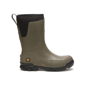 Caterpillar Stormers 11" Steel Toe Men's Waterproof Boots Olive | CAT172-AU