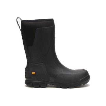 Caterpillar Stormers 11" Steel Toe Men's Waterproof Boots Black | CAT173-AU