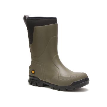 Caterpillar Stormers 11" Steel Toe Women's Work Boots Olive | CAT437-AU