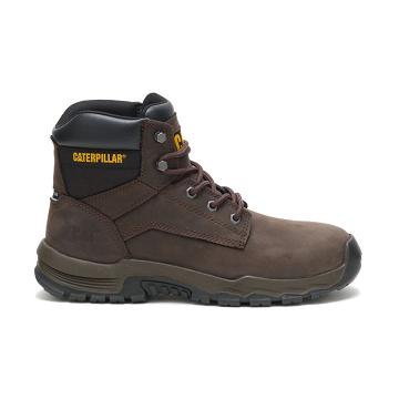 Caterpillar Upholder Waterproof Steel Toe Men's Safety Boots Coffee | CAT089-AU