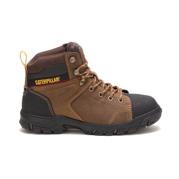 Caterpillar Wellspring Waterproof Metatarsal Guard Steel Toe Women's Work Boots Brown | CAT497-AU