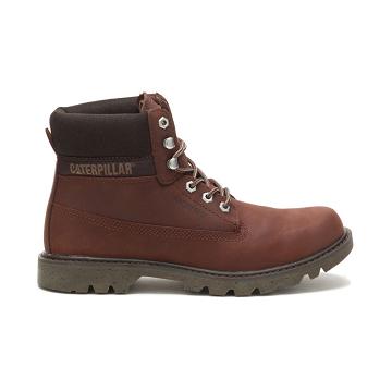 Caterpillar eColorado Waterproof Men's Work Boots Burgundy | CAT263-AU